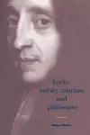 Locke, Literary Criticism, and Philosophy cover