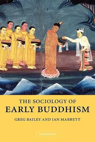 The Sociology of Early Buddhism cover