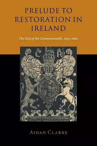 Prelude to Restoration in Ireland cover