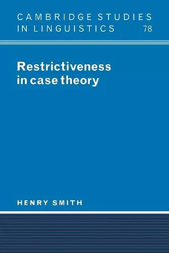 Restrictiveness in Case Theory cover