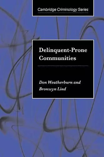 Delinquent-Prone Communities cover