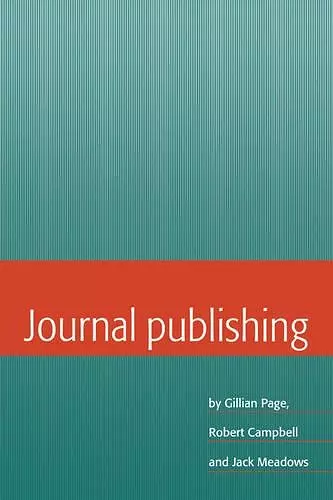 Journal Publishing cover