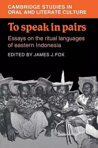 To Speak in Pairs cover