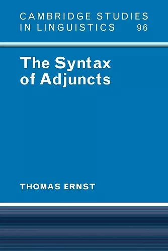 The Syntax of Adjuncts cover