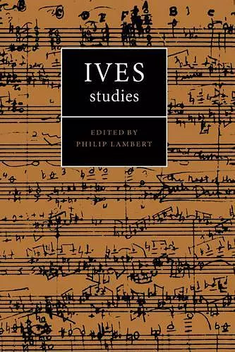 Ives Studies cover