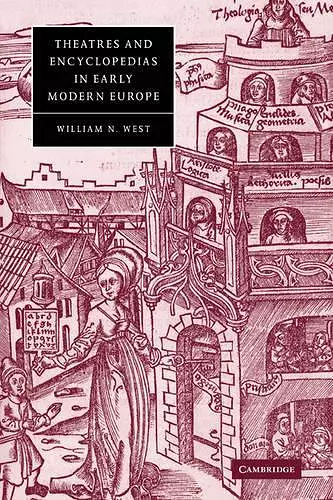 Theatres and Encyclopedias in Early Modern Europe cover