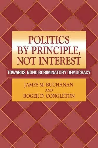 Politics by Principle, Not Interest cover