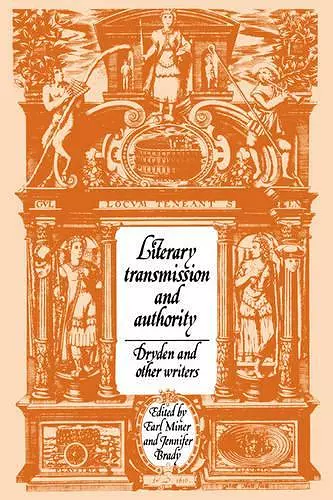 Literary Transmission and Authority cover