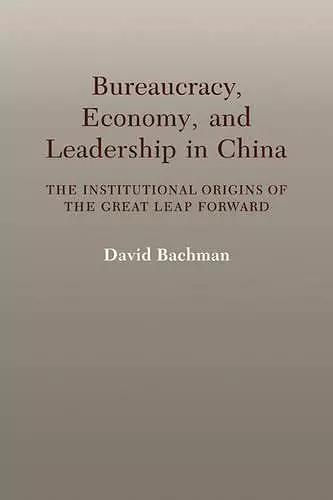 Bureaucracy, Economy, and Leadership in China cover