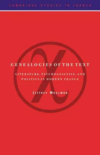 Genealogies of the Text cover