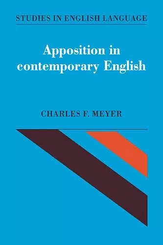 Apposition in Contemporary English cover