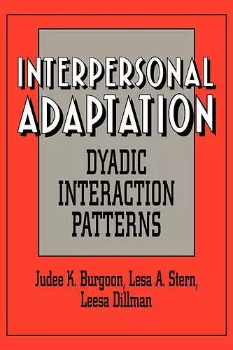 Interpersonal Adaptation cover