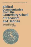 Biblical Commentaries from the Canterbury School of Theodore and Hadrian cover