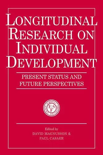 Longitudinal Research on Individual Development cover