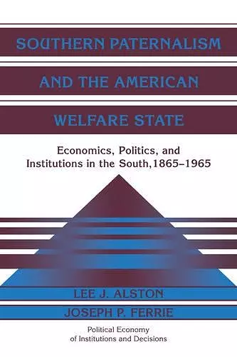 Southern Paternalism and the American Welfare State cover