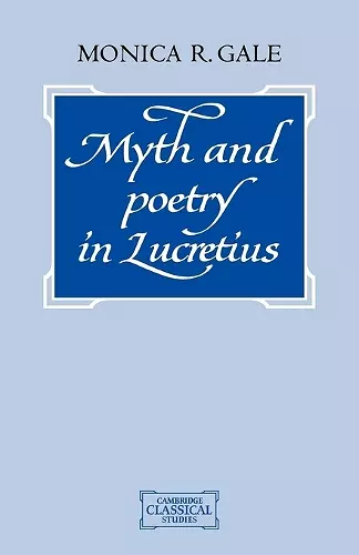 Myth and Poetry in Lucretius cover