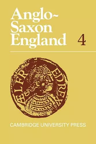 Anglo-Saxon England cover