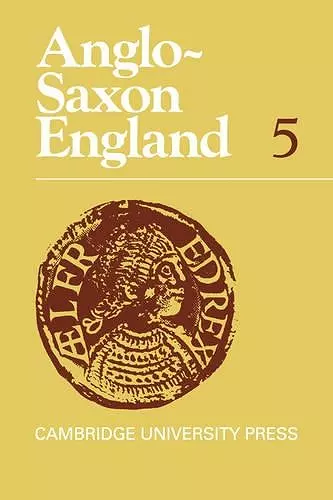 Anglo-Saxon England cover