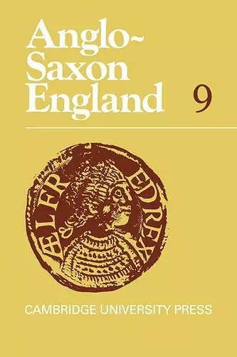 Anglo-Saxon England cover