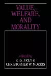 Value, Welfare, and Morality cover