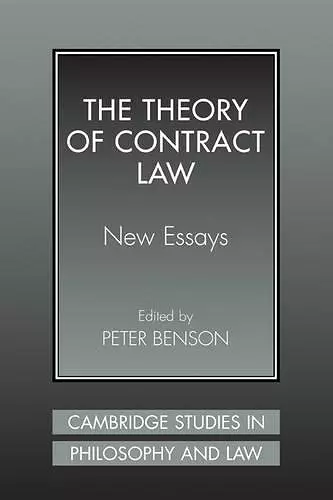 The Theory of Contract Law cover