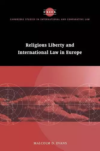 Religious Liberty and International Law in Europe cover