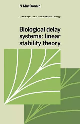 Biological Delay Systems cover