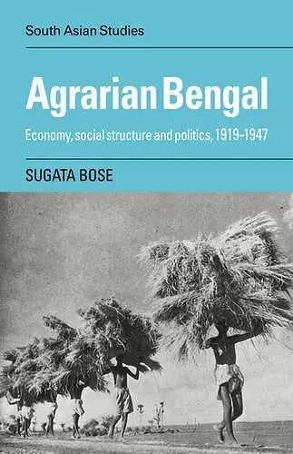 Agrarian Bengal cover