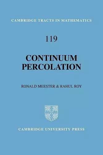 Continuum Percolation cover