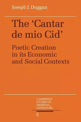 The Cantar de mio Cid cover