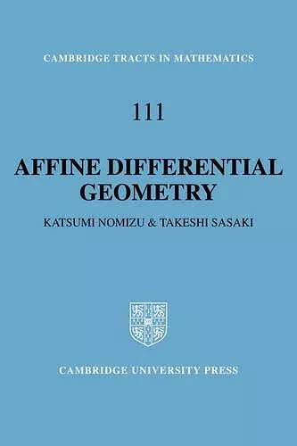 Affine Differential Geometry cover