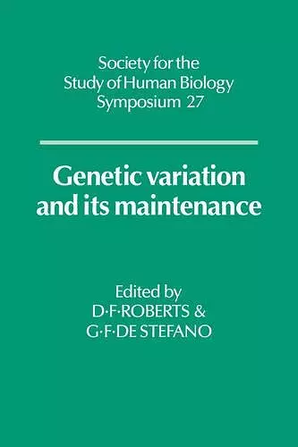 Genetic Variation and its Maintenance cover