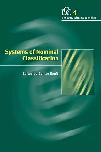 Systems of Nominal Classification cover