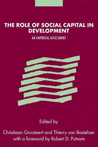 The Role of Social Capital in Development cover