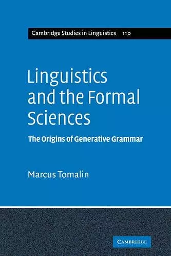 Linguistics and the Formal Sciences cover