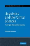 Linguistics and the Formal Sciences cover