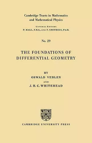 The Foundations of Differential Geometry cover