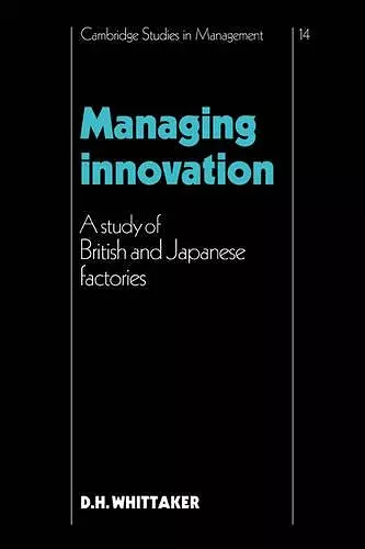 Managing Innovation cover