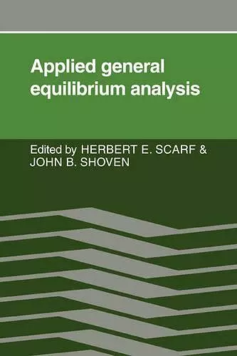 Applied General Equilibrium Analysis cover