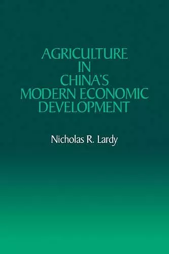 Agriculture in China's Modern Economic Development cover