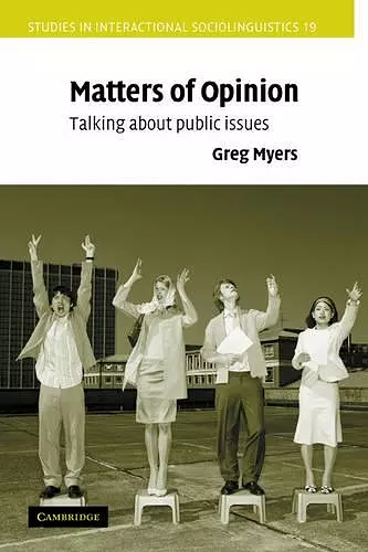 Matters of Opinion cover