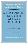 A History of English Assizes 1558–1714 cover