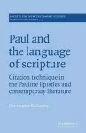 Paul and the Language of Scripture cover