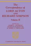 The Correspondence of Lord Acton and Richard Simpson: Volume 2 cover