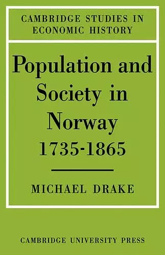 Population and Society in Norway 1735–1865 cover