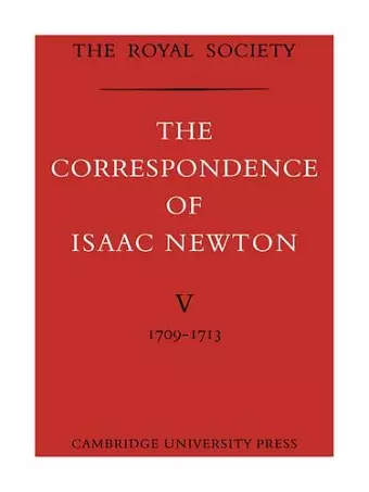 The Correspondence of Isaac Newton cover