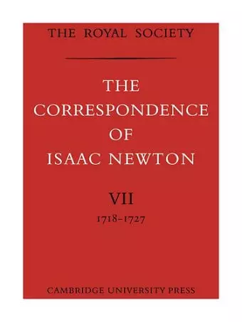 The Correspondence of Isaac Newton cover