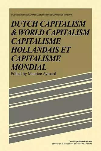Dutch Capital and World Capitalism cover