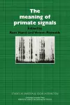 The Meaning of Primate Signals cover