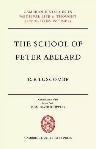 The School of Peter Abelard cover